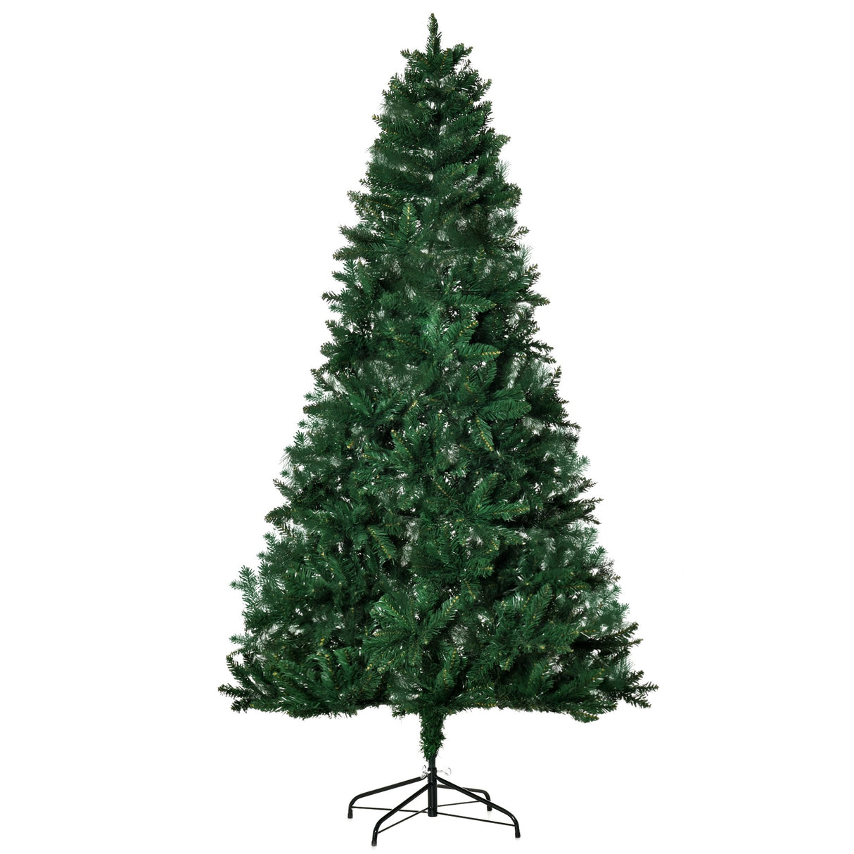 easycomfort easycomfort albero di natale 210cm artificiale pieghevole con base rimovibile 1046 rami in pvc e acciaio verde