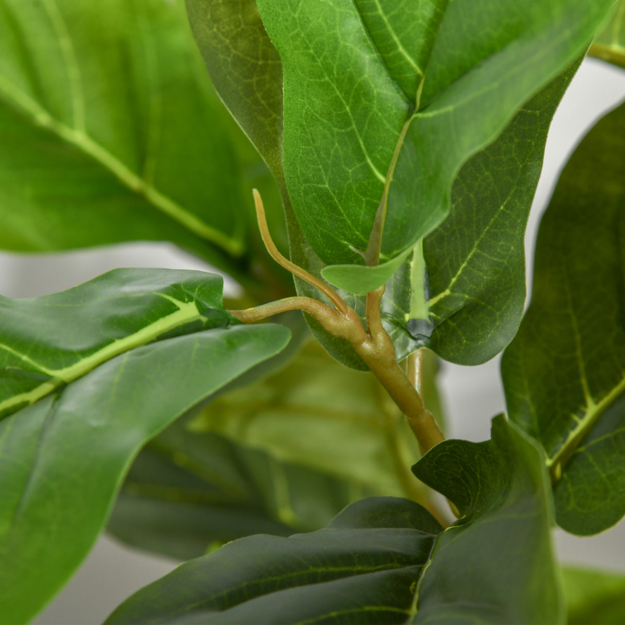 easycomfort ficus artificiale 130cm per interni ed esterni pianta artificiale realistica con 78 foglie