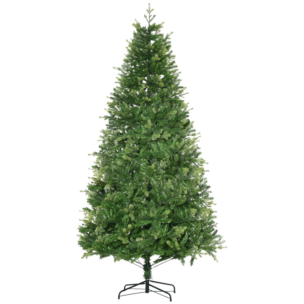 easycomfort easycomfort albero di natale per interni con 2056 rami e base in metallo 124x228 cm verde