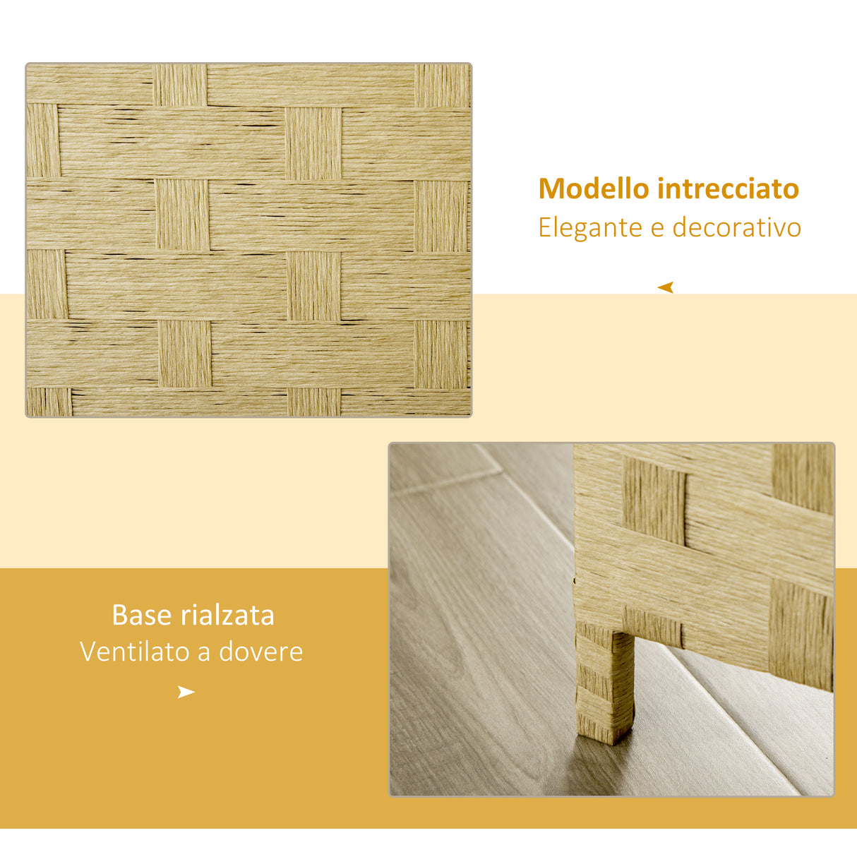 easycomfort easycomfort paravento separe da interno a 4 ante in legno pieghevole e salvaspazio altezza 170cm marrone