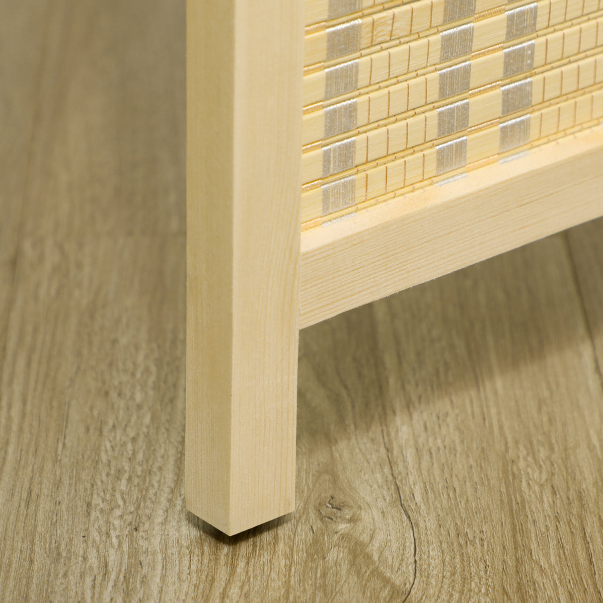 easycomfort easycomfort paravento da interno a 4 ante pieghevole altezza 180cm legno e bambu stile boho colore naturale