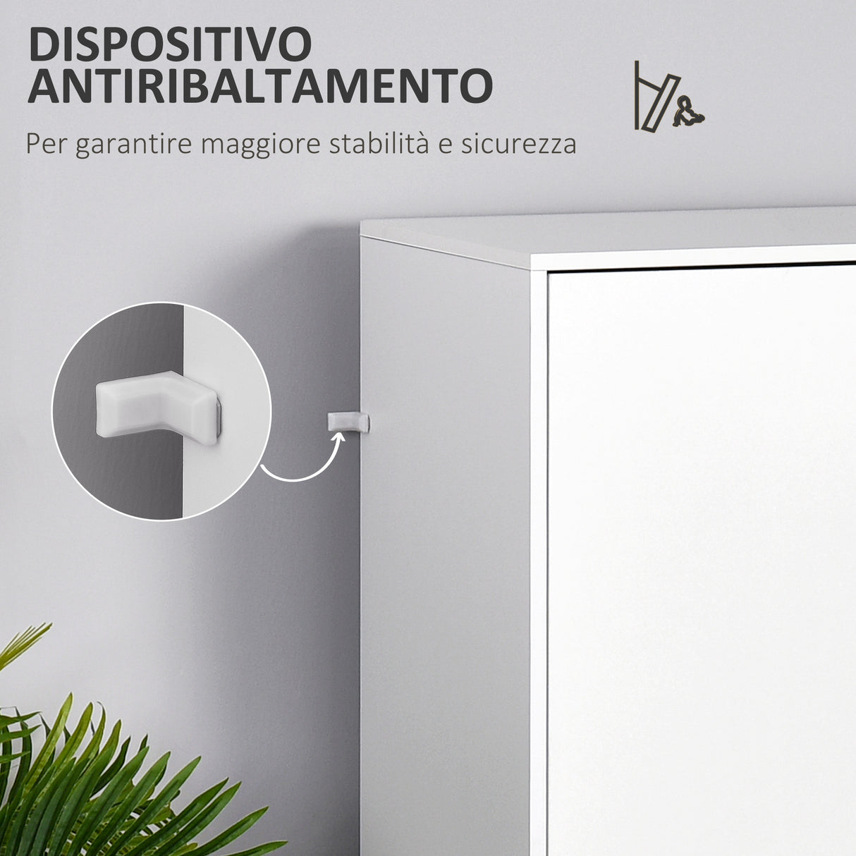 easycomfort easycomfort armadio a due ante in legno con 1 ripiano 1 appendiabiti 2 cassetti con maniglie intagliate bianco 80x40x180cm