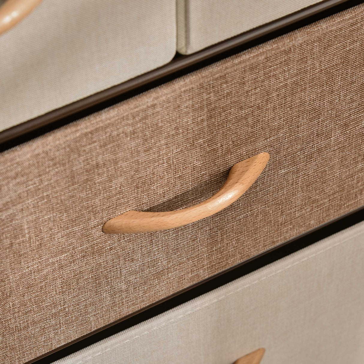 easycomfort easycomfort cassettiera 5 cassetti pieghevoli in tessuto e ripiano in mdf arredamento soggiorno e camera 58x29x99cm multicolore