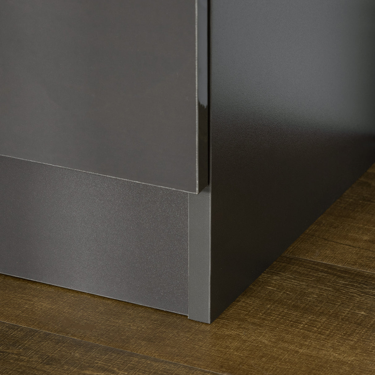 easycomfort easycomfort cassettiera da 4 cassetti con maniglie di metallo in truciolato 75x36x72 cm grigio