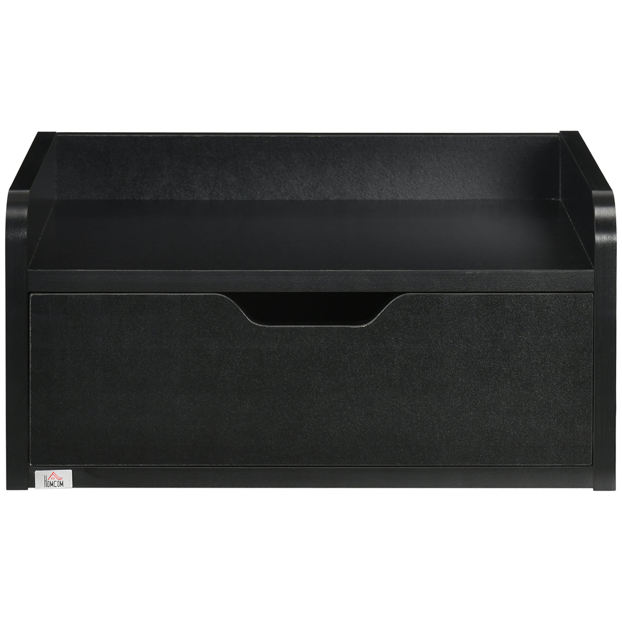 easycomfort easycomfort set 2 comodini sospesi in truciolato nero per camera da letto e soggiorno 40x30x19 5 cm nero