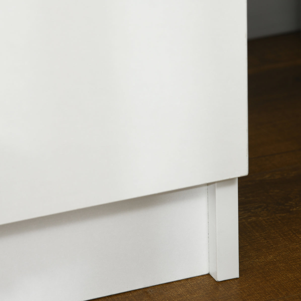 easycomfort easycomfort comodino con luce led rgb e 2 cassetti 4 modalita di luce e 16 colori 45x35x52cm bianco