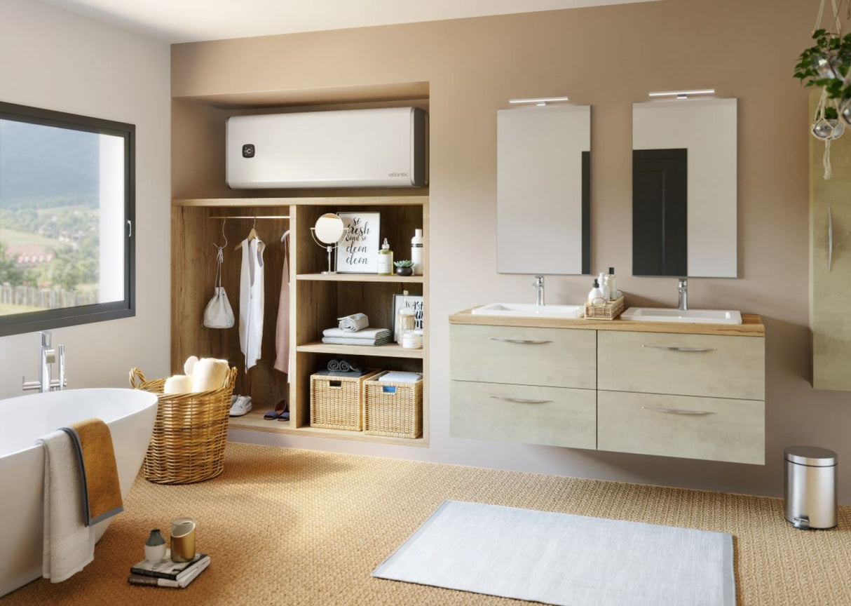 atlantic scaldabagno scaldacqua elettrico ad accumulo atlantic vertigo steatite wi fi 50 waterdrop 831217