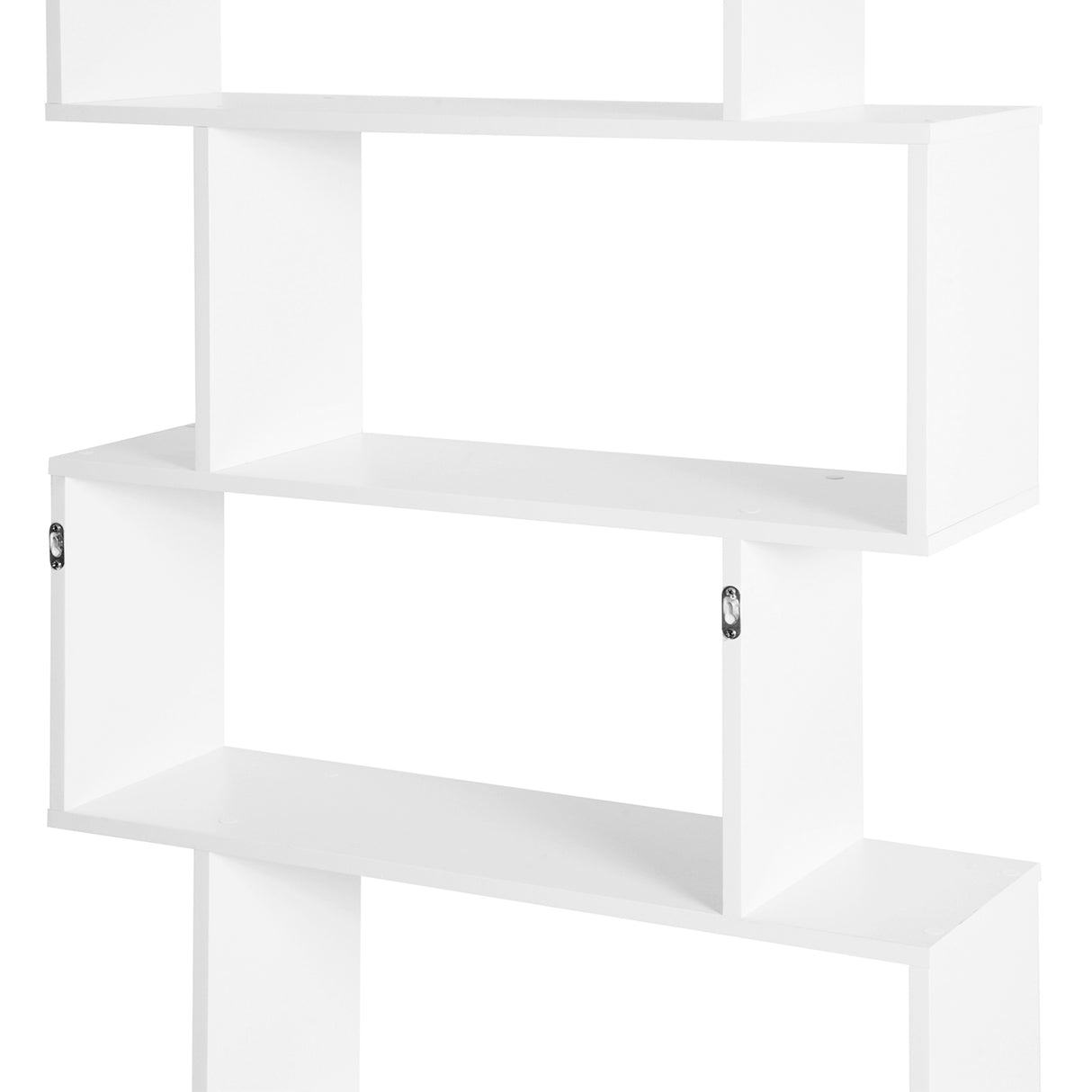 easycomfort easycomfort scaffale alto con 6 ripiani libreria scaffalatura in legno design moderno bianco 80 23 192cm ean 8054111844444