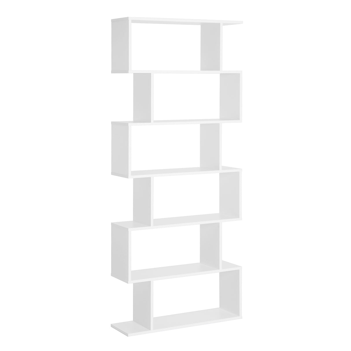 easycomfort easycomfort scaffale alto con 6 ripiani libreria scaffalatura in legno design moderno bianco 80 23 192cm ean 8054111844444