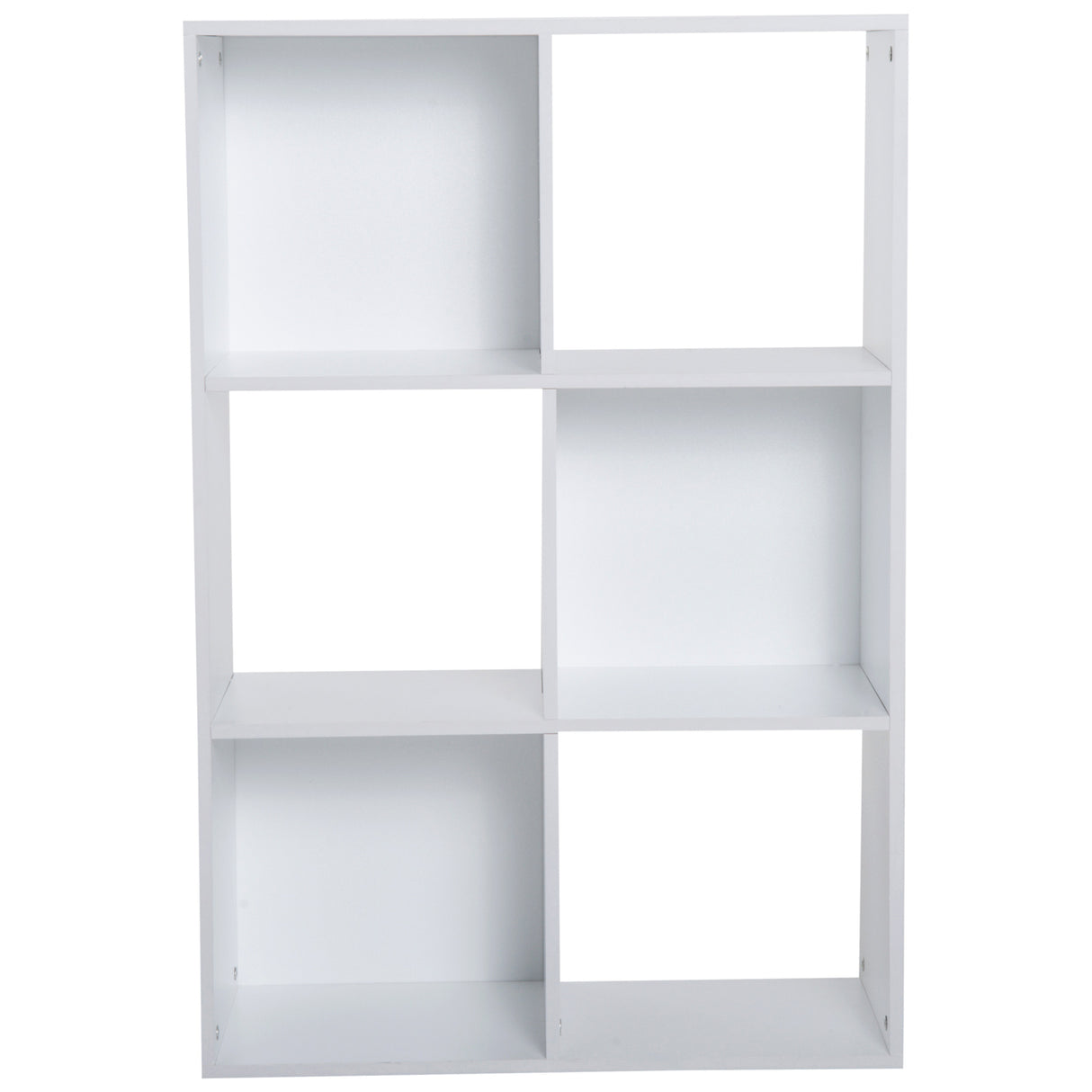 easycomfort easycomfort libreria bianca per casa e ufficio scaffale dal design moderno con 6 scomparti in legno 91 5x29 5x61 5cm ean 8054111842518