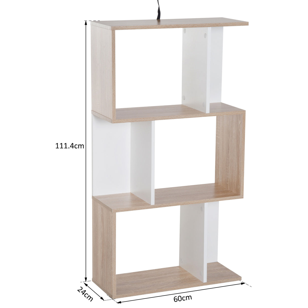easycomfort easycomfort libreria di design scaffale ufficio legno moderna 3 ripiani 60 24 111 4cm ean 8054111841740