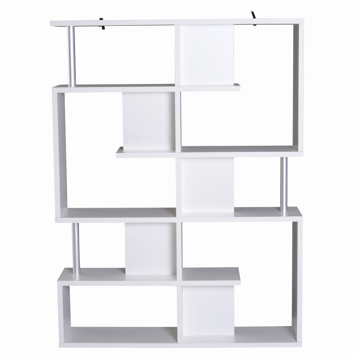 easycomfort easycomfort scaffale libreria ad s 5 ripiani design moderno soggiorno ufficio salotto legno bianco 120 x 28 6 x 160 cm
