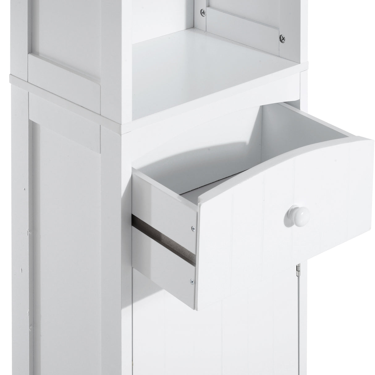 easycomfort easycomfort mobiletto a colonna bagno salvaspazio in mdf bianco armadietto bagno multifunzione per camera con 3 ripiani 34x24x170cm ean 8054111847384