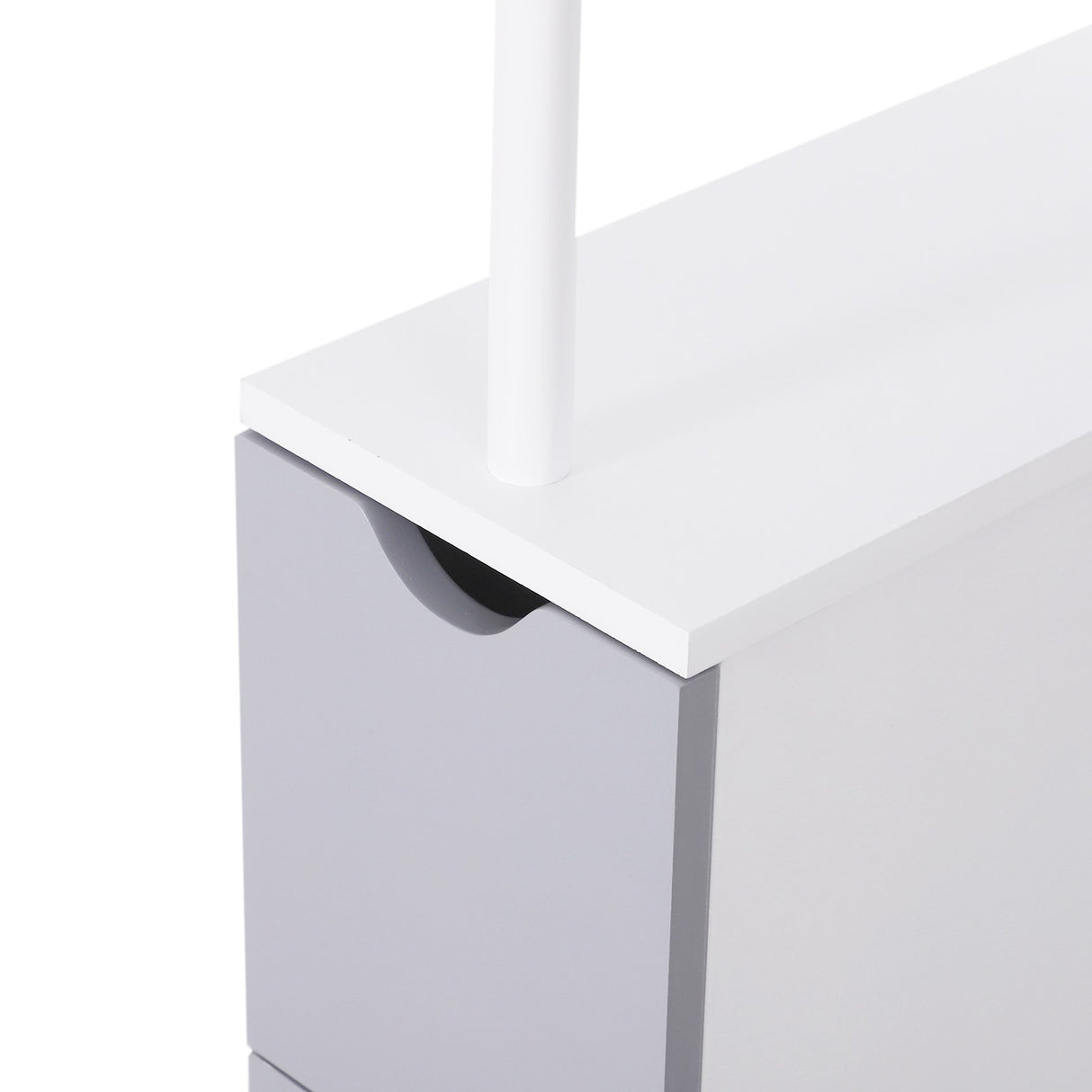 easycomfort easycomfort mobiletto a colonna salvaspazio in legno armadietto da bagno con ripiani e armadietti bianco 15x33x136 5cm ean 8054111841566