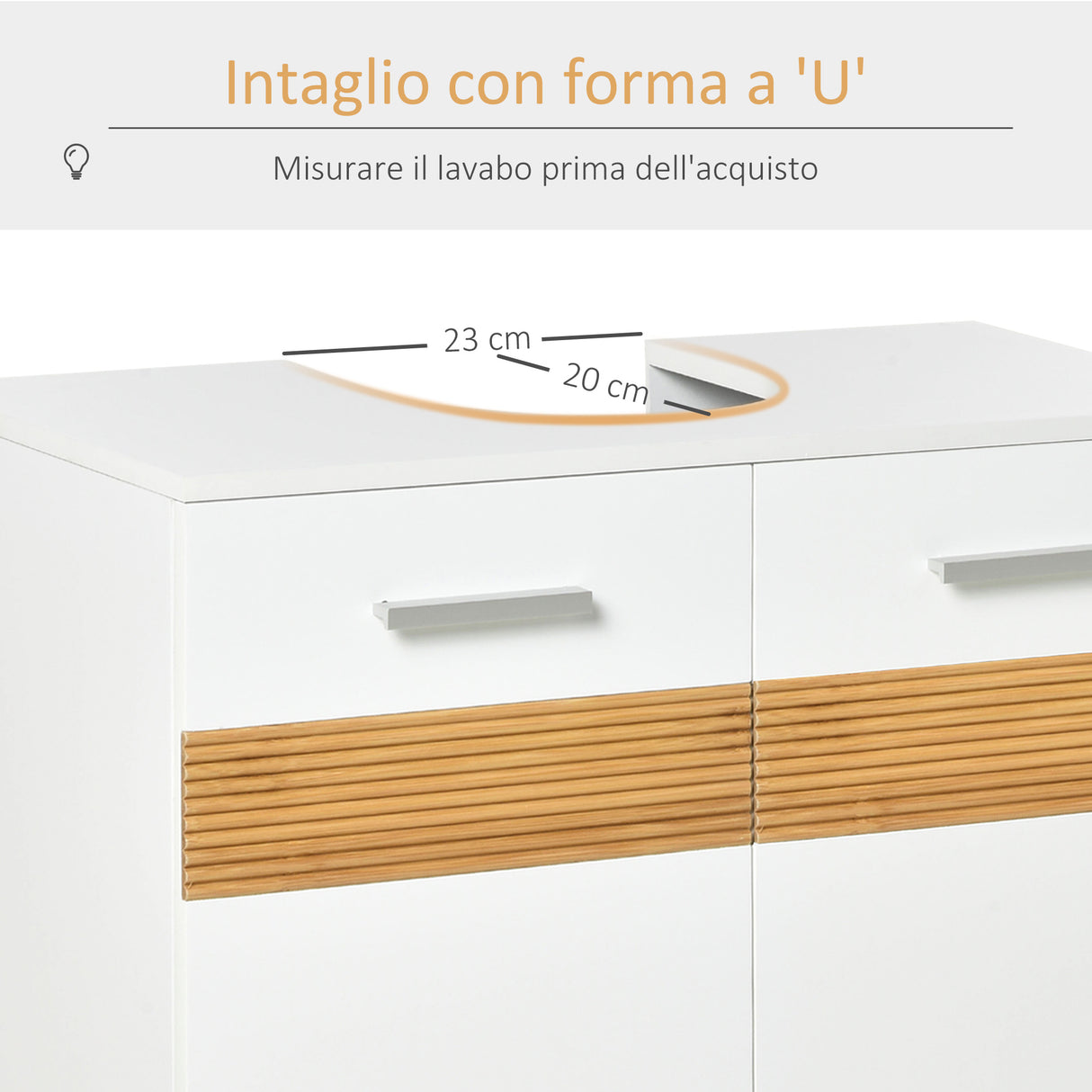 easycomfort easycomfort mobile sotto lavabo bagno mobiletto bagno sottolavandino con antine in legno 60x30x60 5cm bianco