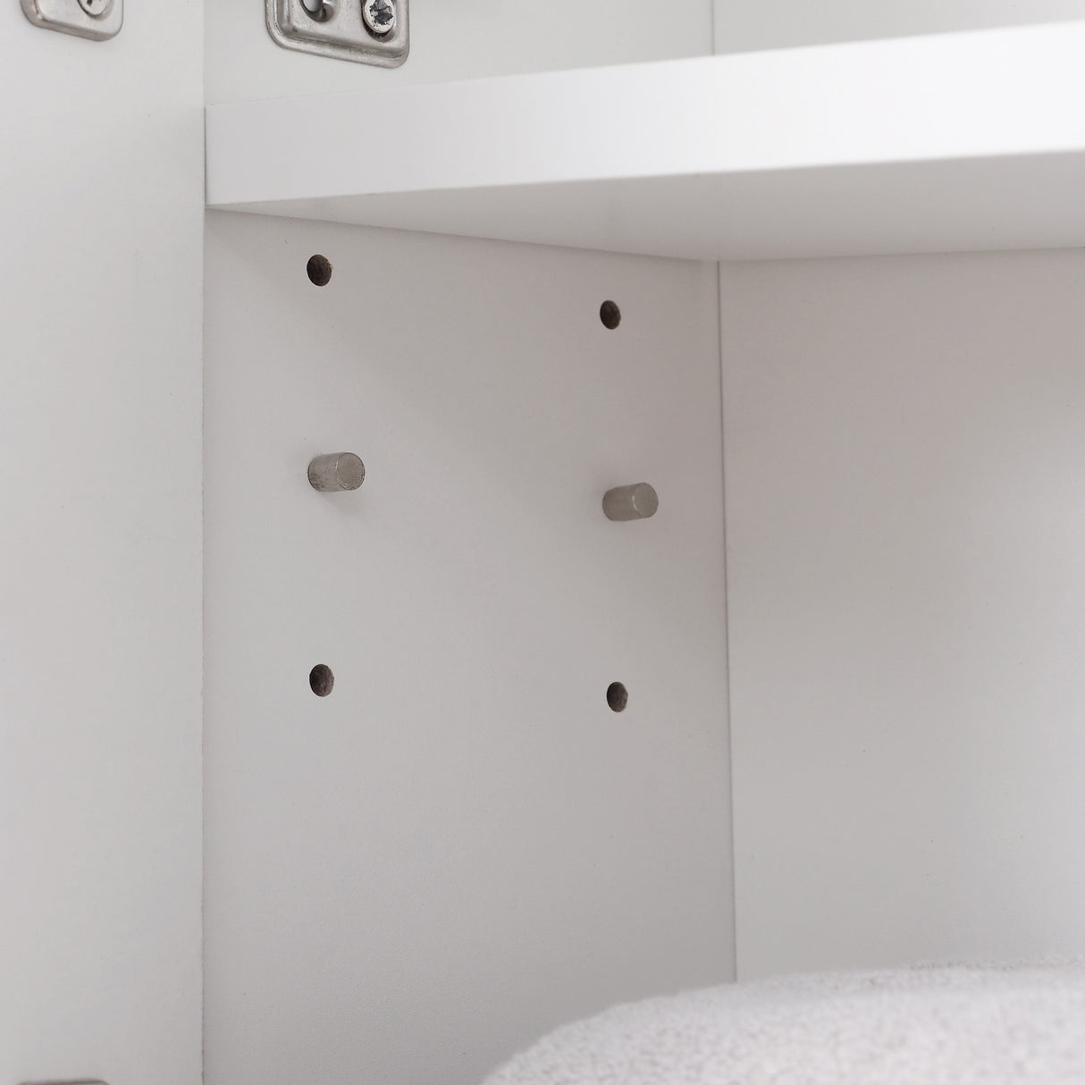 easycomfort easycomfort armadietto specchiera bagno mobiletto bagno pensile con fissaggio a muro 54x15x55cm bianco