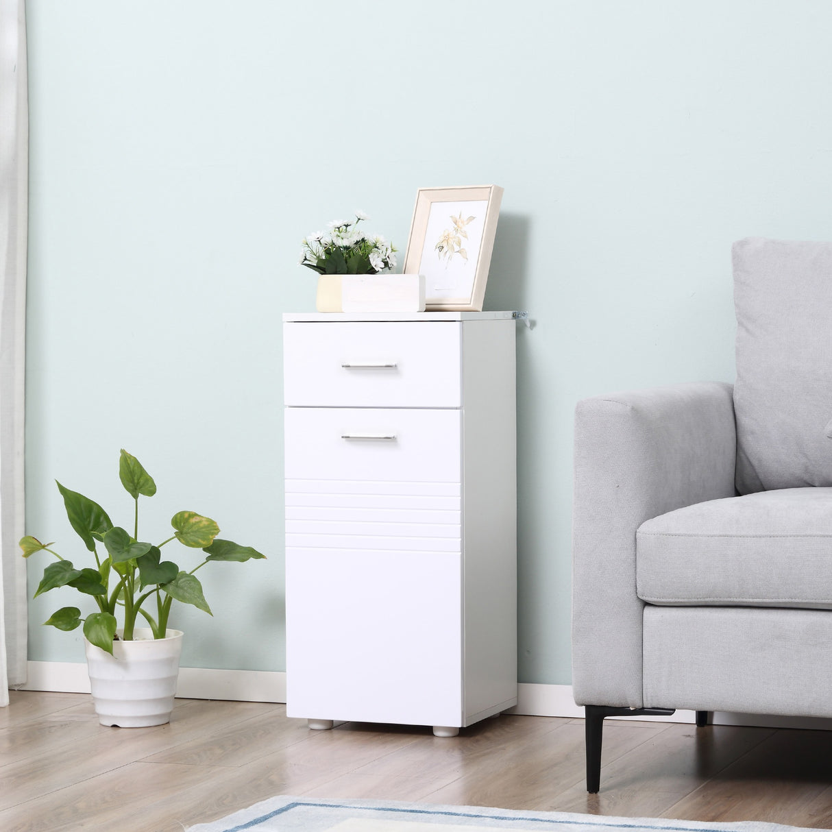 easycomfort easycomfort mobile bagno in legno con cassetto e armadietto 1 anta con mensole 35x30x77 5cm