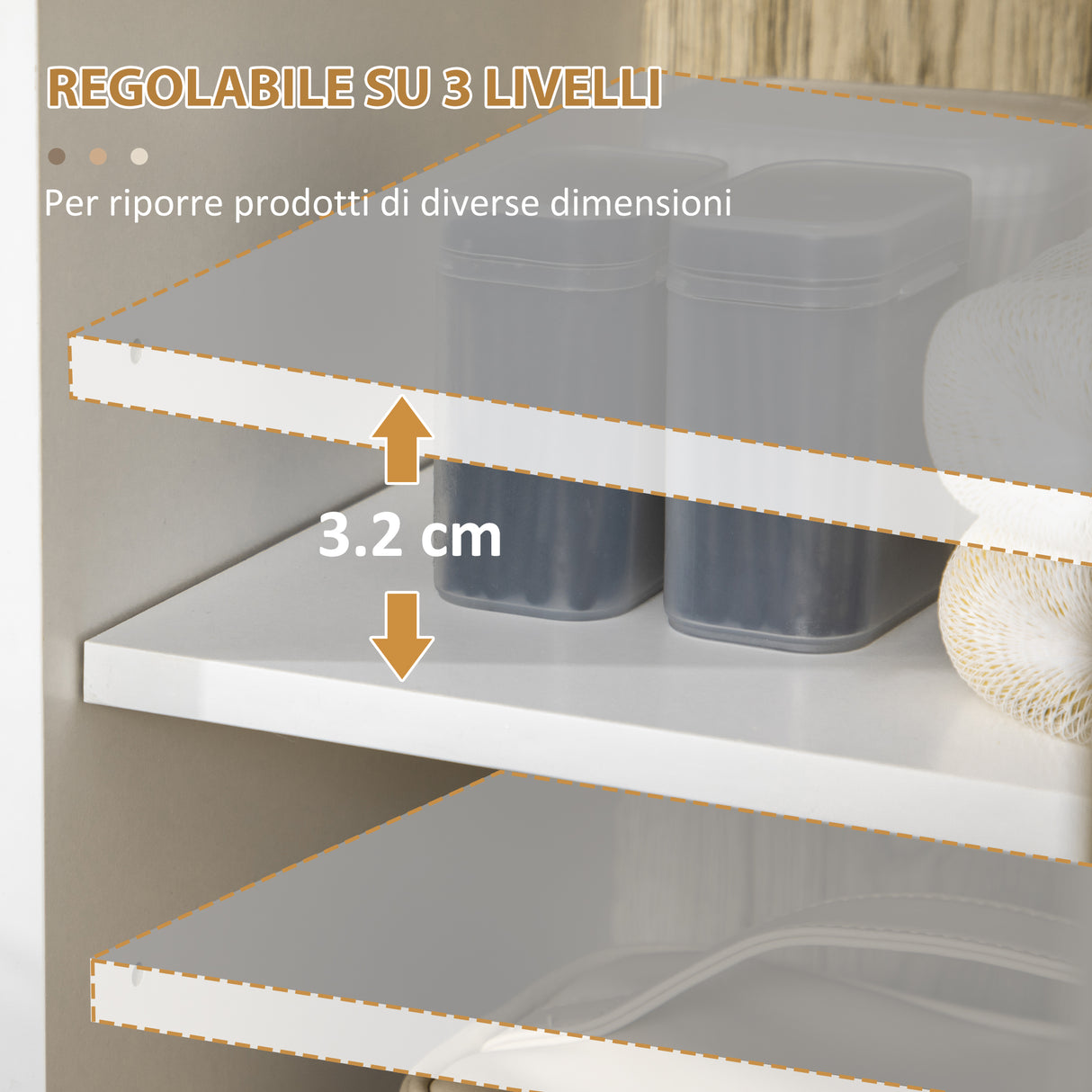 easycomfort easycomfort mobile bagno con ripiano aperto e armadietto con anta in legno 31 5x30x91cm quercia e bianco
