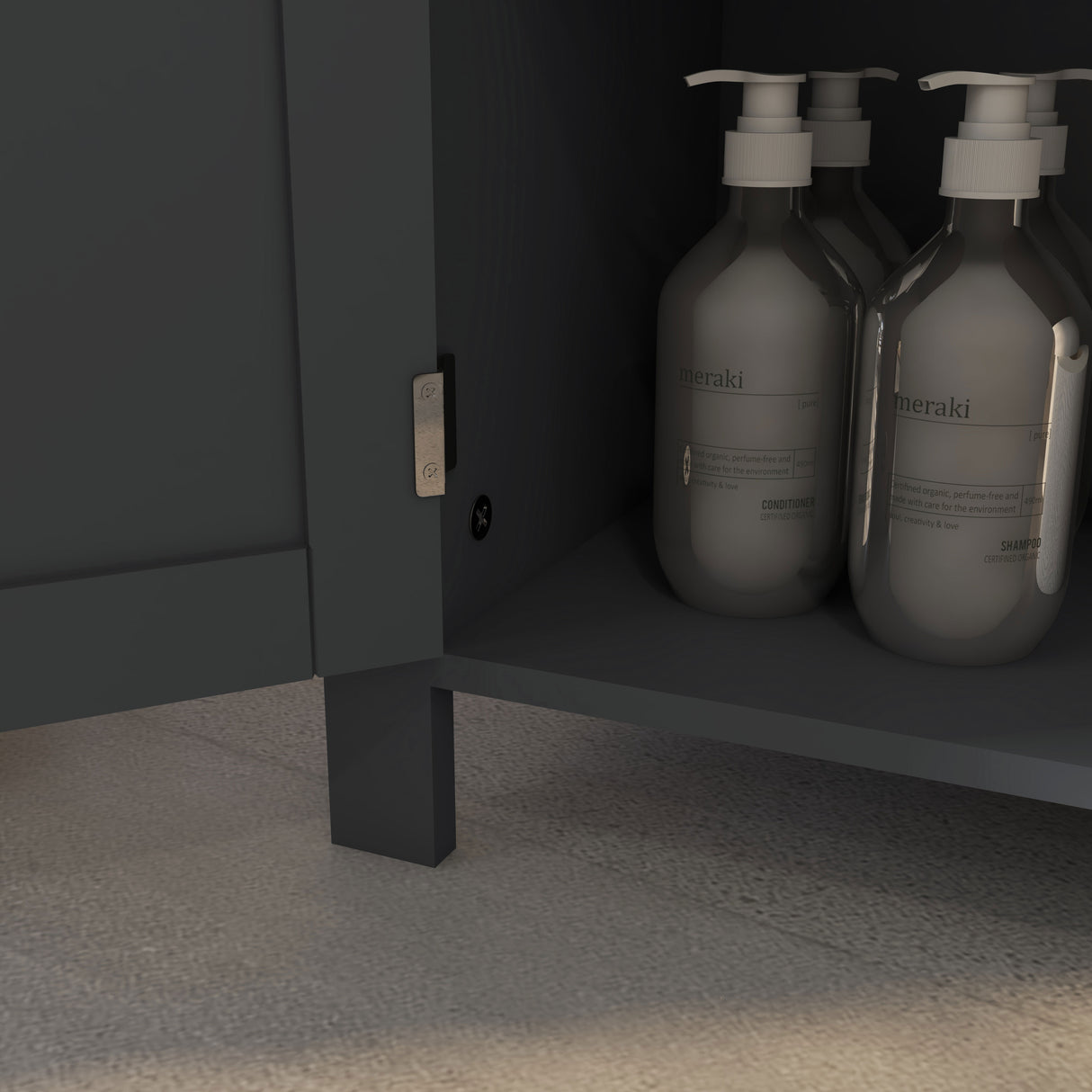 easycomfort easycomfort mobiletto bagno a 3 ripiani in mdf e truciolato con ripiano interno regolabile 60x30x80 5 cm