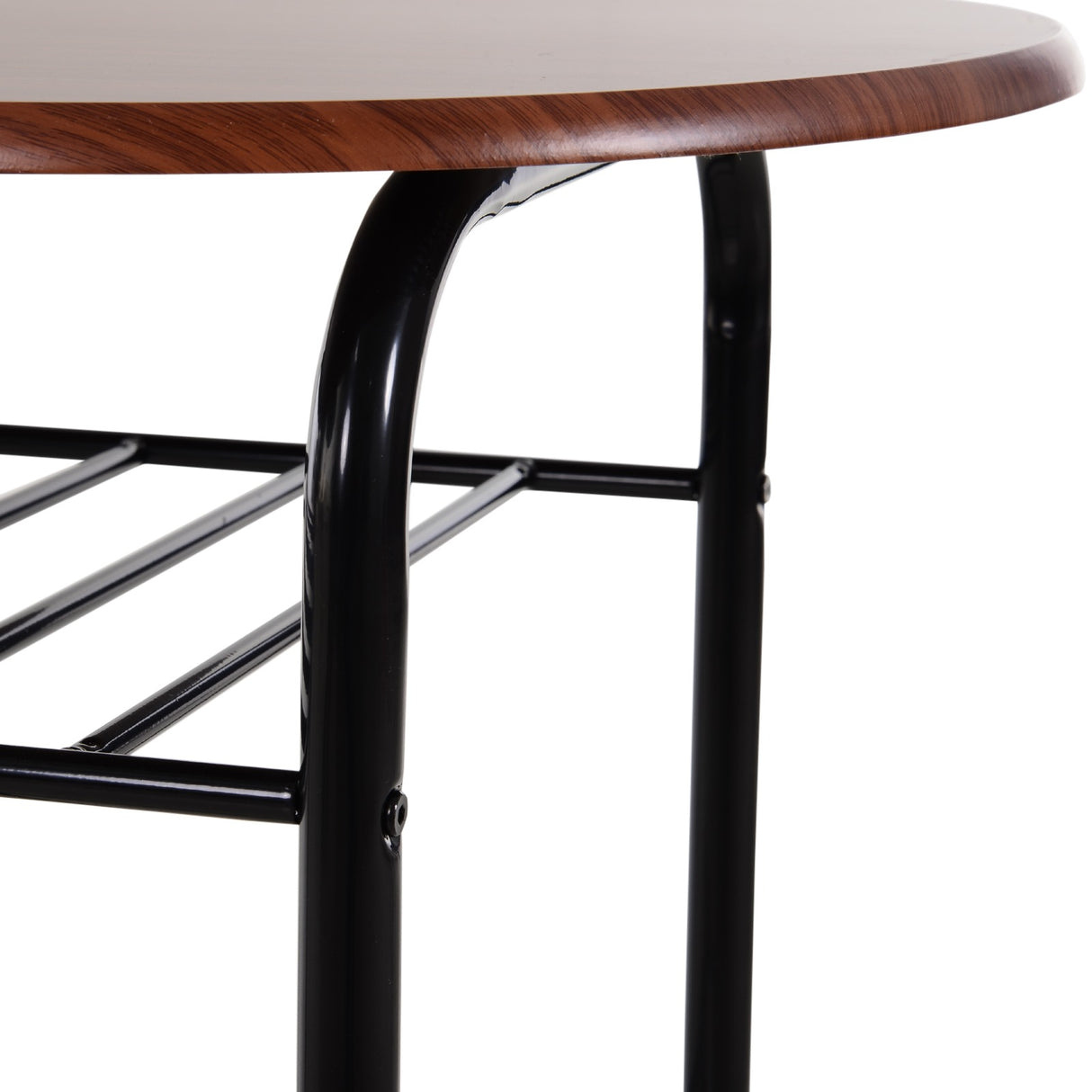 easycomfort easycomfort set tavolo moderno con 2 sedie per sala da pranzo set 3 pezzi mobili salvaspazio da cucina balcone ristorante o bar marrone e nero ean 8054111847506