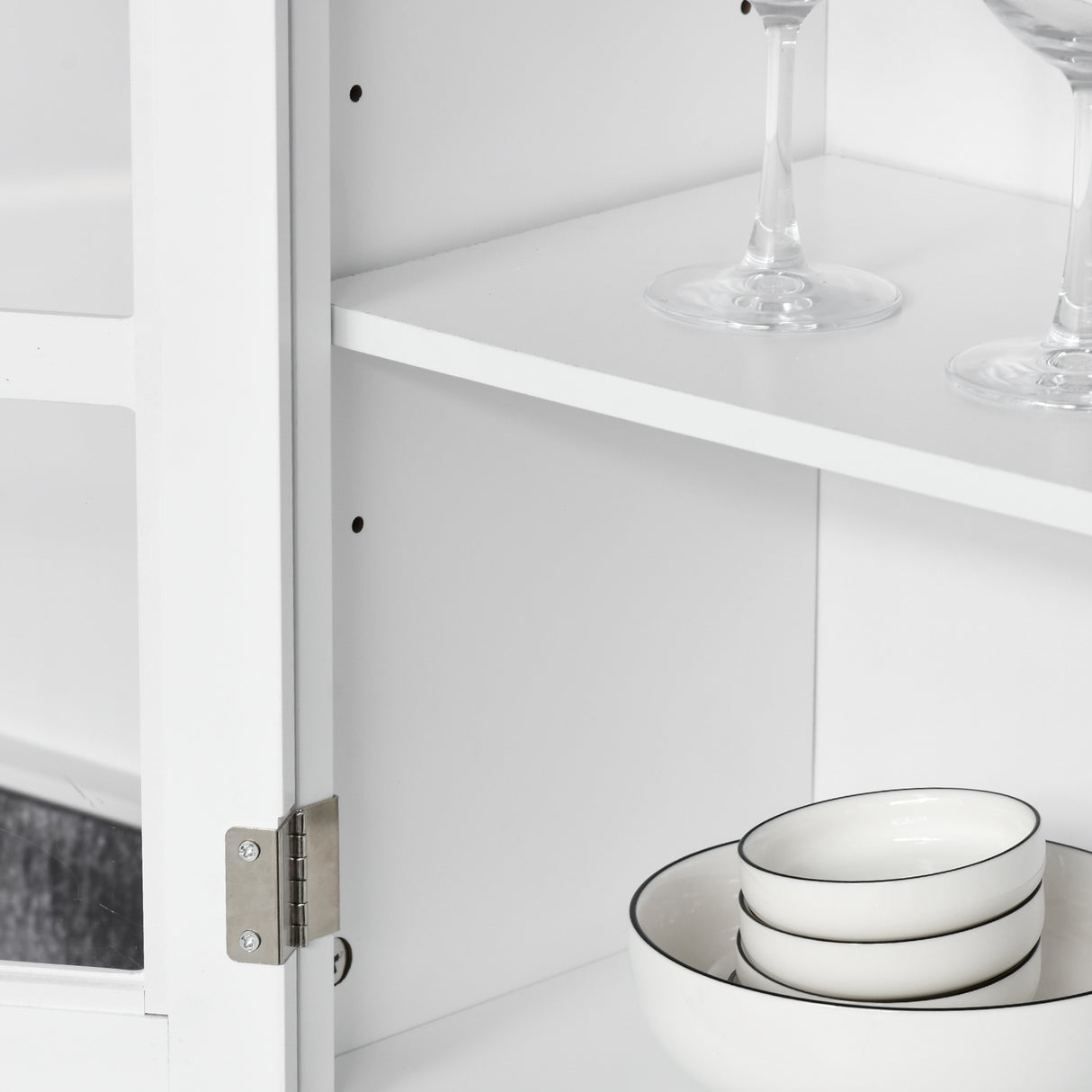 easycomfort easycomfort credenza alta per cucina mobile buffet in legno bianco armadio dispensa in stile classico bianco 68x39 5x170cm ean 8054144135472