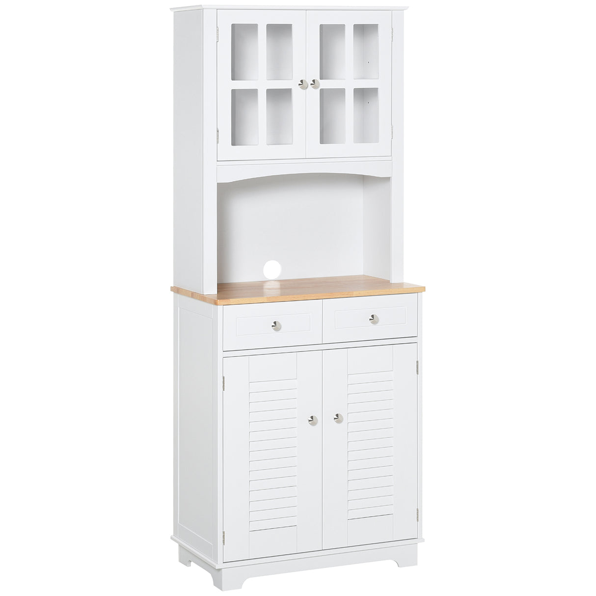 easycomfort easycomfort credenza alta per cucina mobile buffet in legno bianco armadio dispensa in stile classico bianco 68x39 5x170cm ean 8054144135472