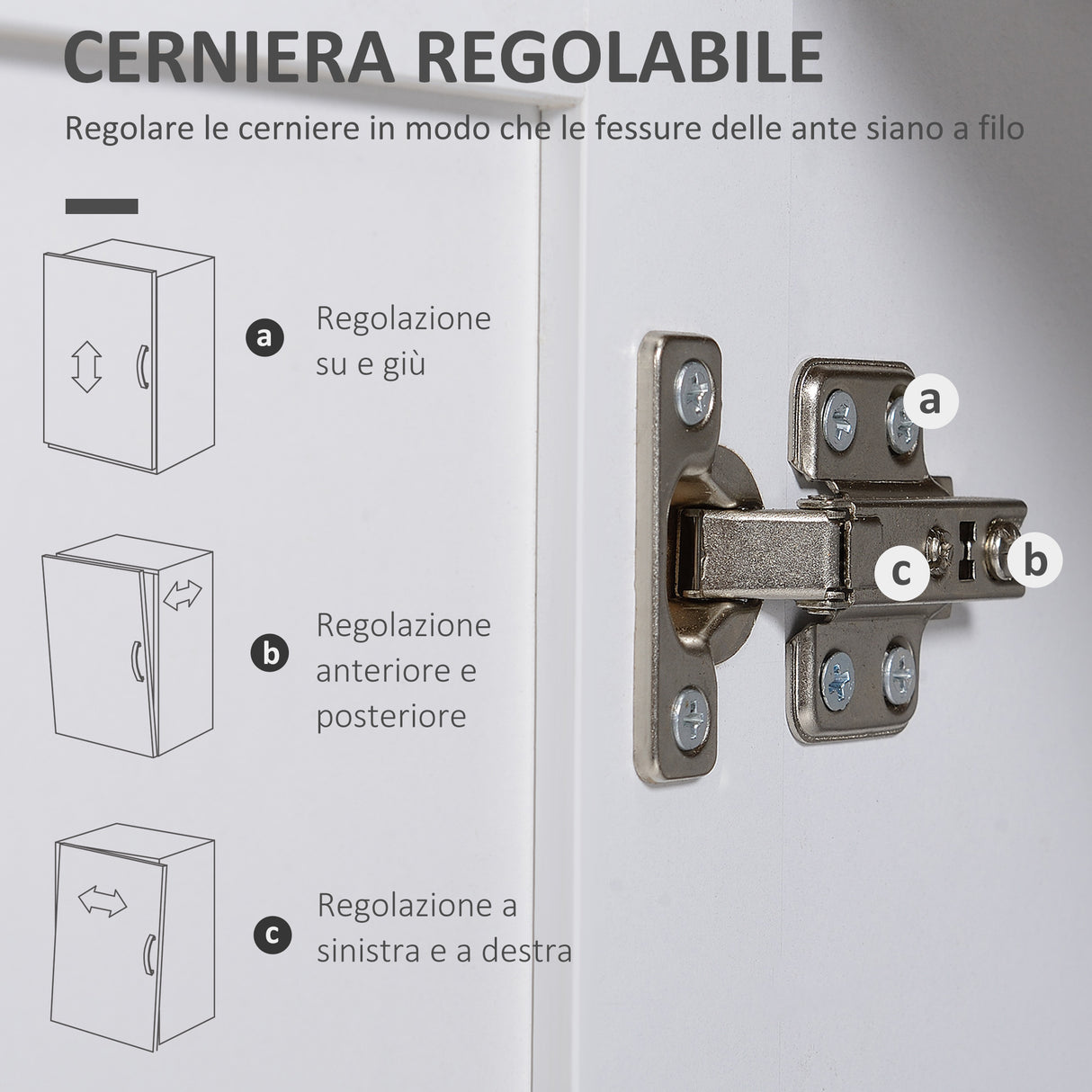 easycomfort easycomfort dispensa cucina in mdf con armadietto superiore e inferiore a 2 ante e piano di lavoro 72x40x178 cm