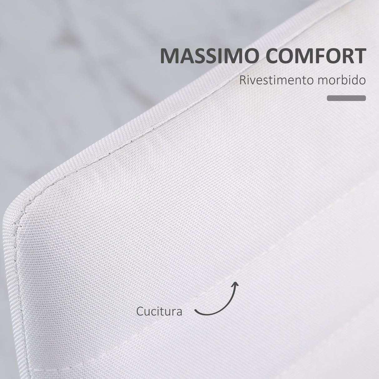 easycomfort easycomfort set 4 sedie imbottite per soggiorno o sala da pranzo sedie da cucina moderne in metallo e tessuto bianco