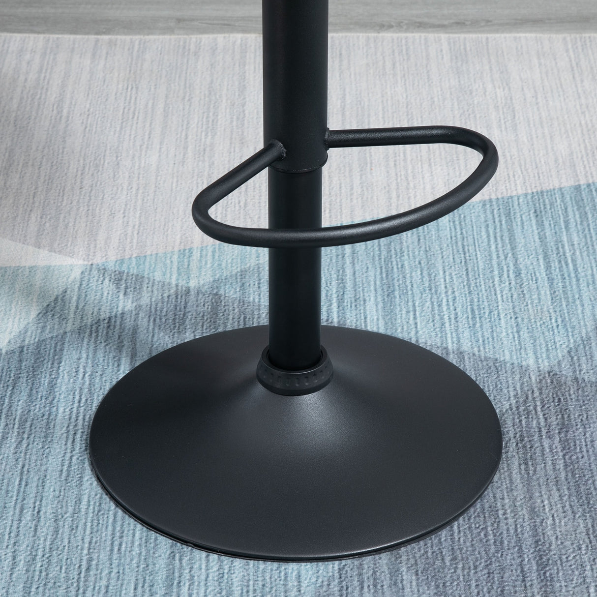 easycomfort easycomfort set 2 sgabelli da bar altezza regolabile con base in metallo e seduta in finta pelle sgabelli moderni con schienale e poggiapiedi 46x48x83 104 cm marrone e nero