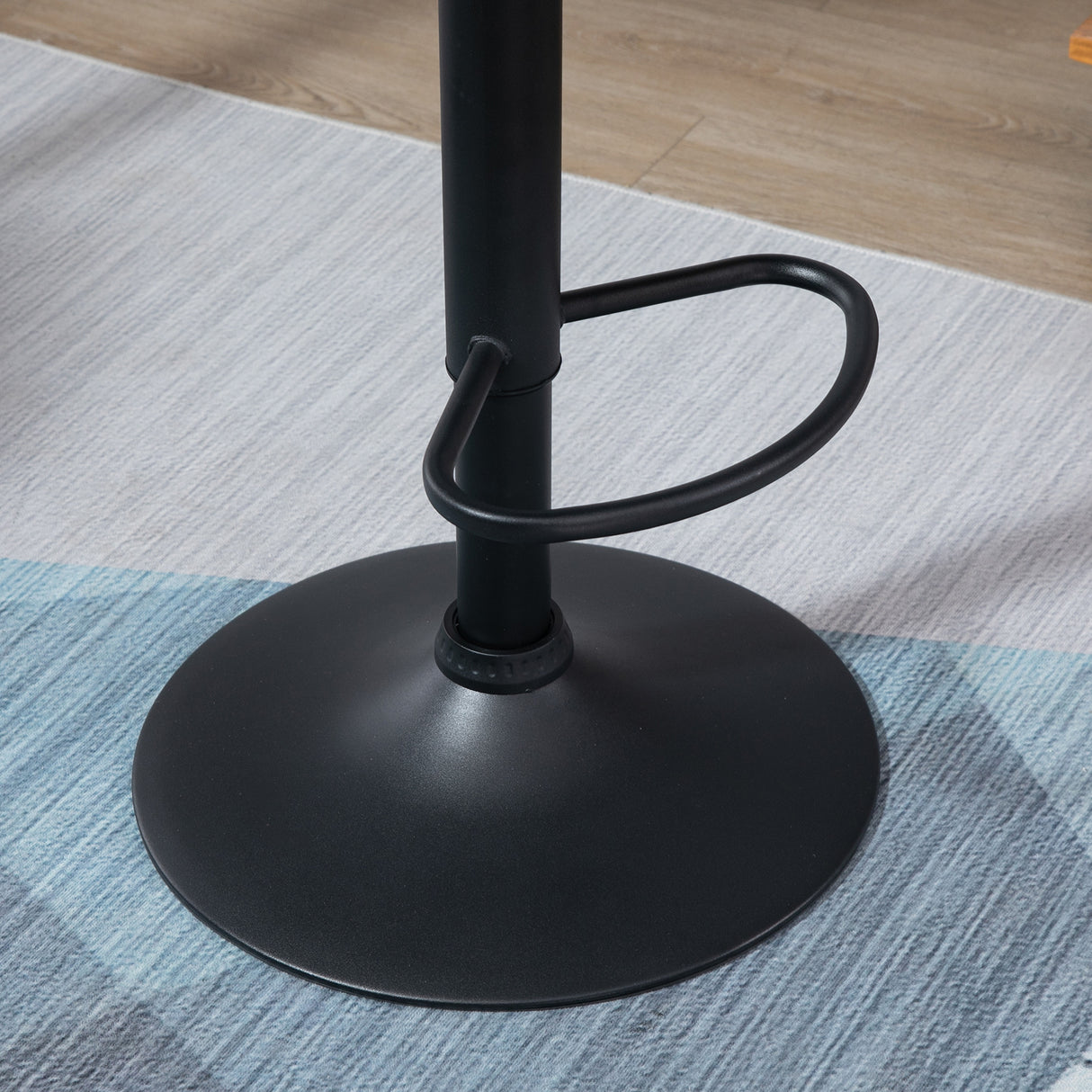 easycomfort easycomfort set 2 sgabelli da bar con altezza regolabile base in metallo seduta in velluto sgabelli cucina alti girevole con schienale e poggiapiedi 51 5x57 5x93 114 5cm grigio