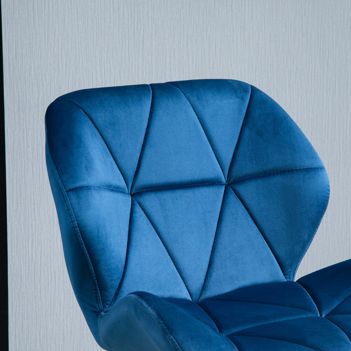 easycomfort easycomfort set 2 sgabelli da bar girevoli con altezza regolabile rivestimento velluto e base rotonda 51 5x57 5x93 114 5cm blu