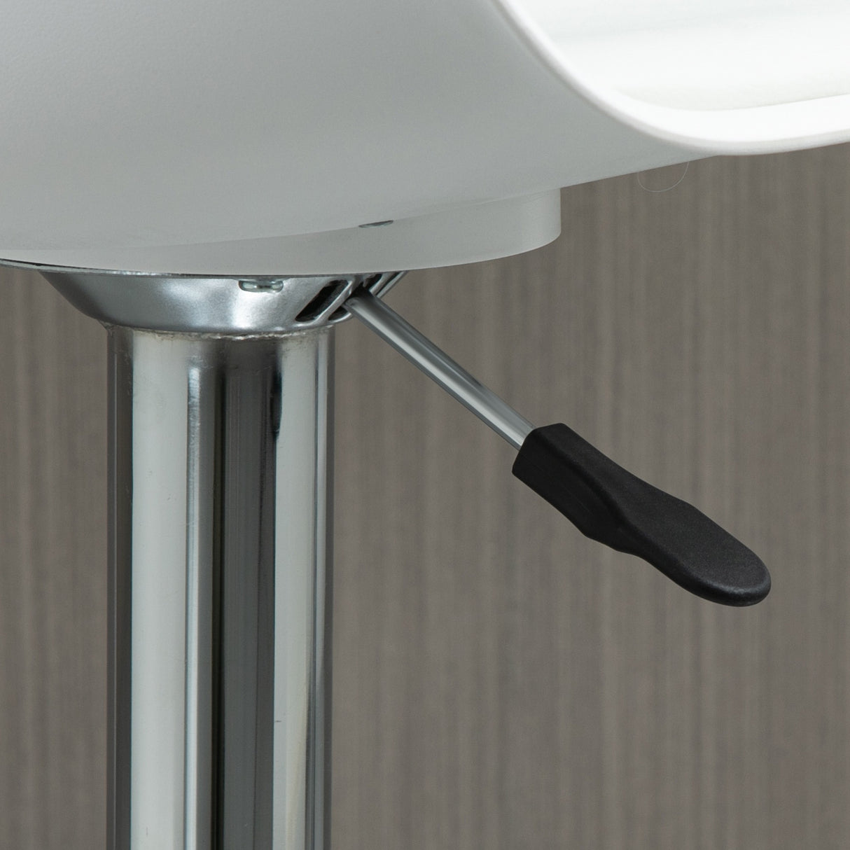 easycomfort easycomfort set 2 sgabelli da bar girevoli con schienale poggiapiedi e altezza regolabile 38x42x82 104cm bianco