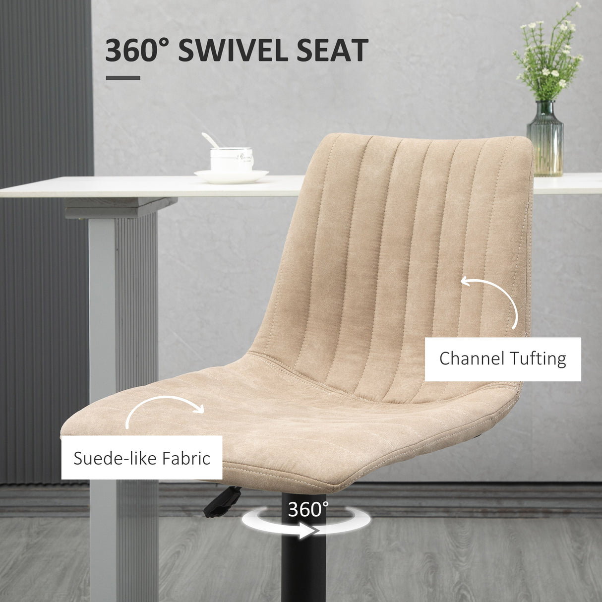 easycomfort easycomfort sgabelli da bar set 2 pezzi ad altezza regolabile in acciaio e poliestere 47 5x57 5x95 116 cm marrone