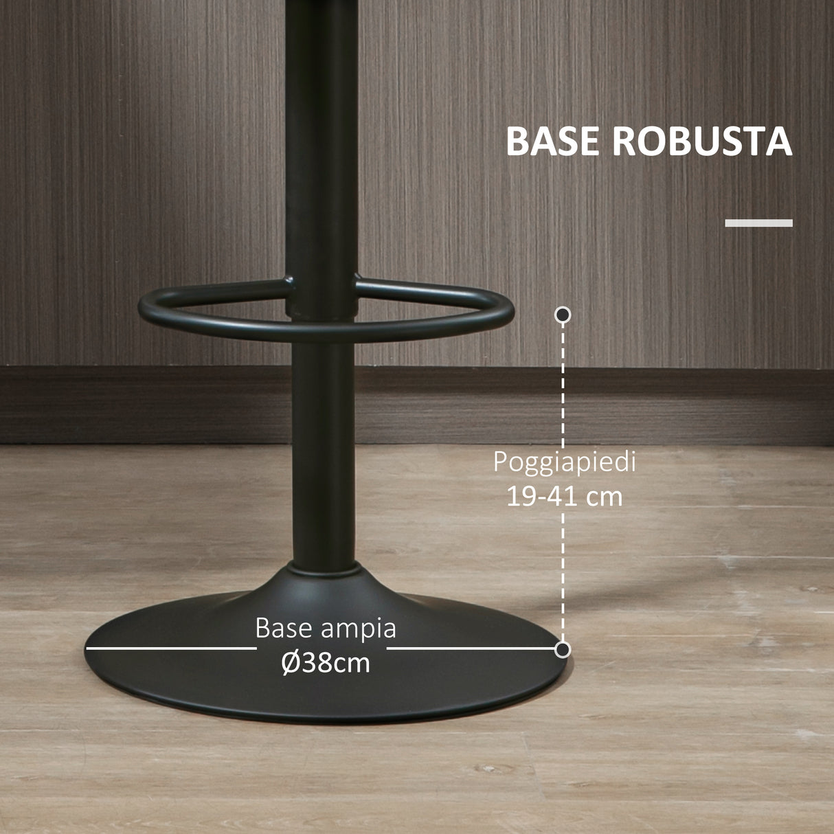 easycomfort easycomfort set 2 sgabelli da bar girevoli con poggiapiedi e altezza regolabile 35x36x64 85cm marrone