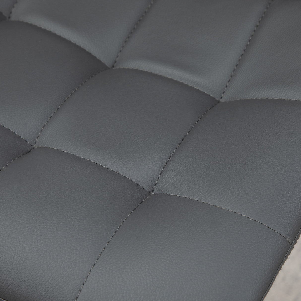 easycomfort easycomfort set 2 sgabelli da bar girevoli in similpelle con schienale e poggiapiedi 42x45x89 110cm grigio