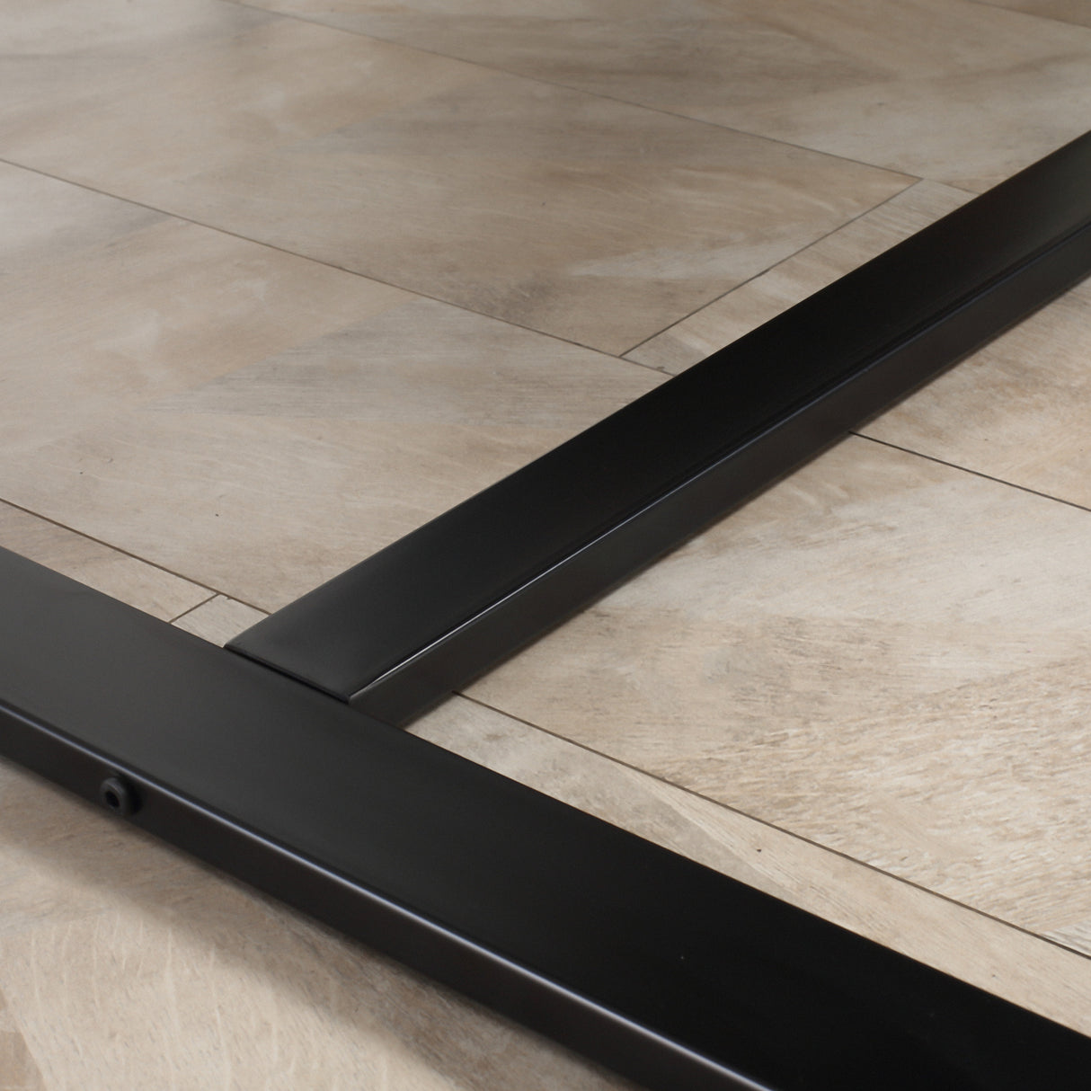 easycomfort easycomfort tavolo da pranzo rettangolare stile industriale per 8 persone 180x90x75cm grigio e nero