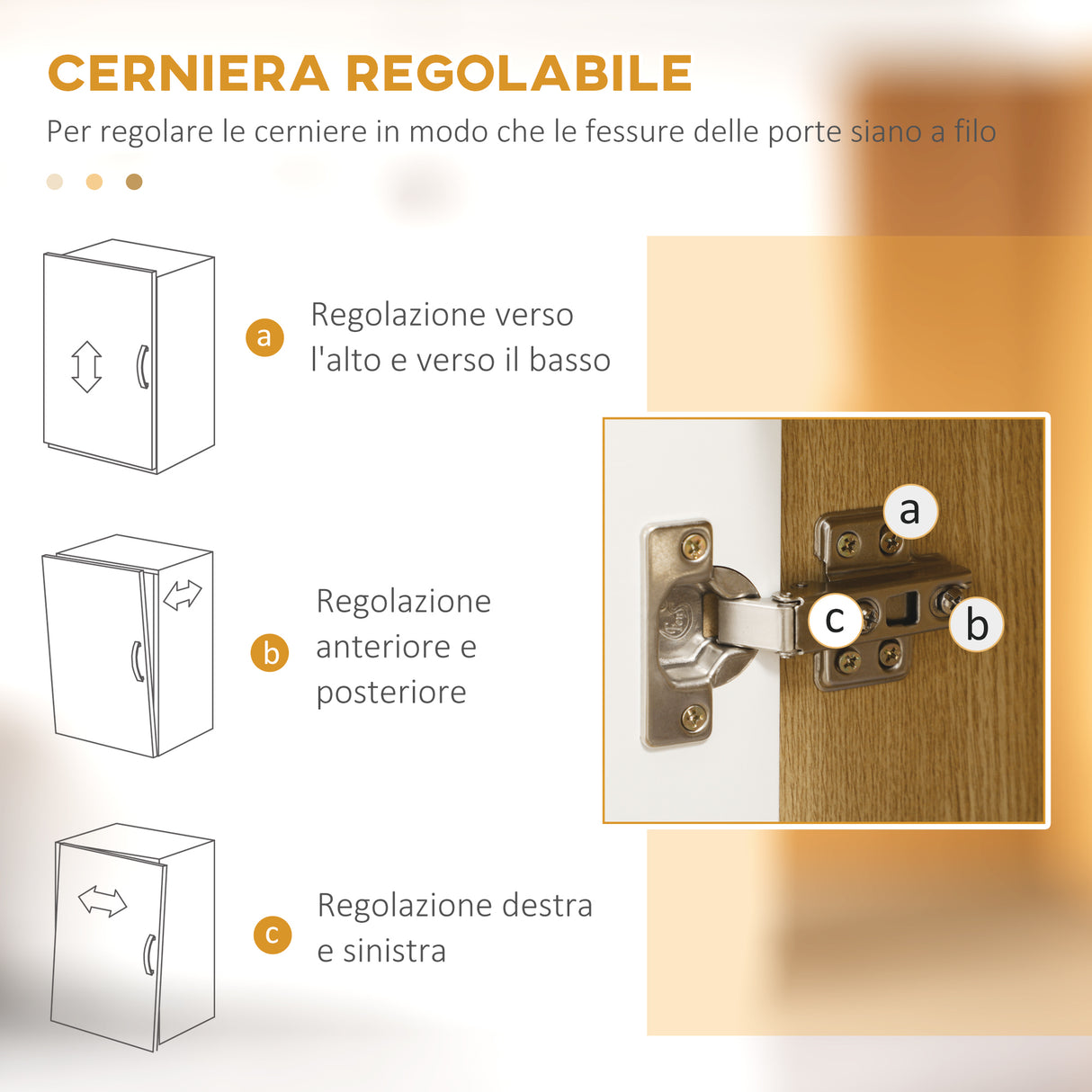 easycomfort easycomfort mobile dispensa alto in truciolato a 4 ante con armadietti e ripiano aperto 80x40x180 cm