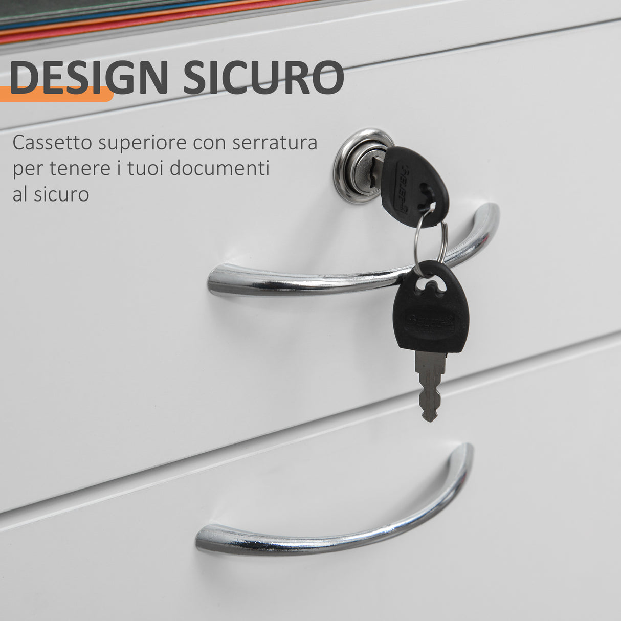 easycomfort easycomfort cassettiera per ufficio in legno con 2 chiavi cassetto armadietto e 4 ruote ean 8054111842020