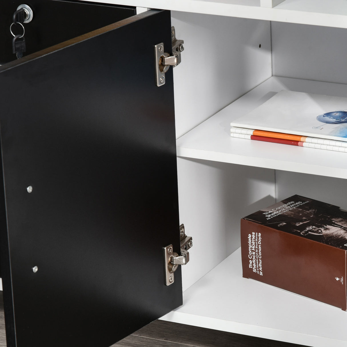 easycomfort easycomfort mobile porta stampante con cassetti mobiletto multiuso nero e bianco ean 8054144130248