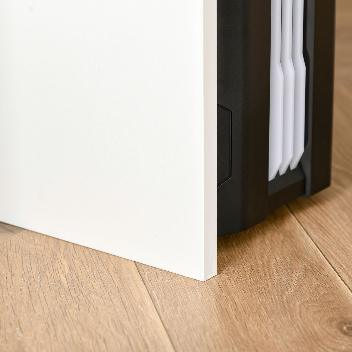 easycomfort easycomfort scrivania per pc con ripiano tastiera bianco rovere