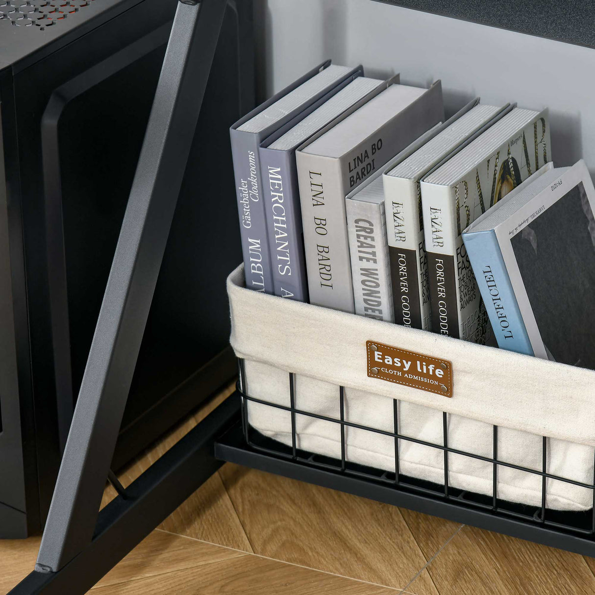 easycomfort easycomfort tavolo porta pc salvaspazio con ripiano monitor rialzato 100x60x85 5cm legno nero