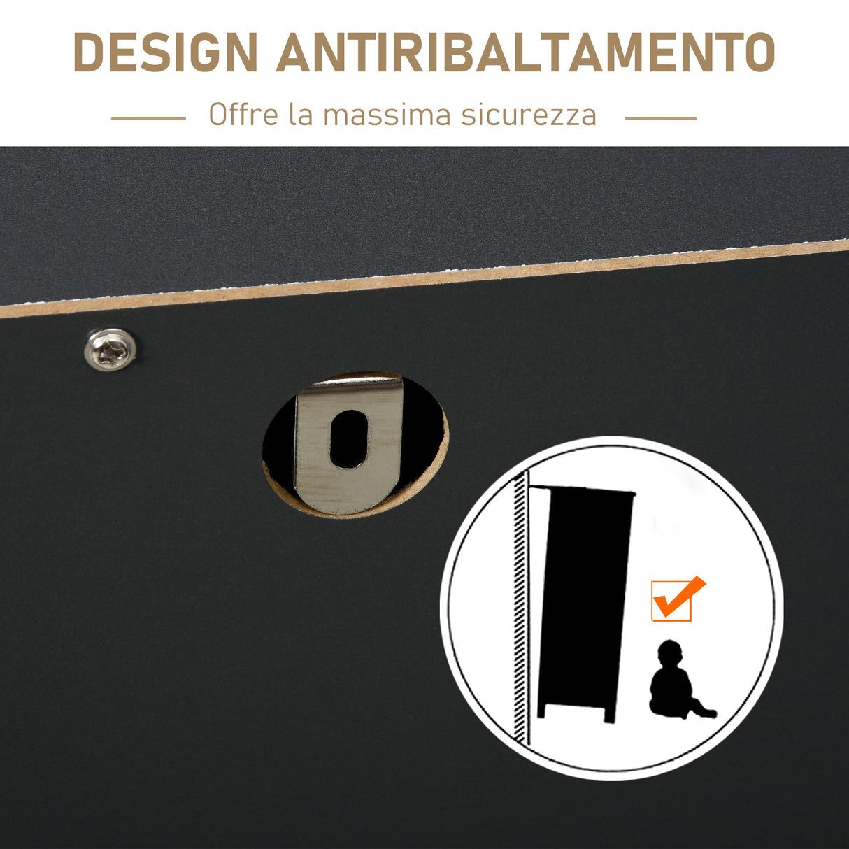 easycomfort easycomfort cassettiera per camera da letto con 5 cassetti in legno stile vintage industriale ean 8054111849449