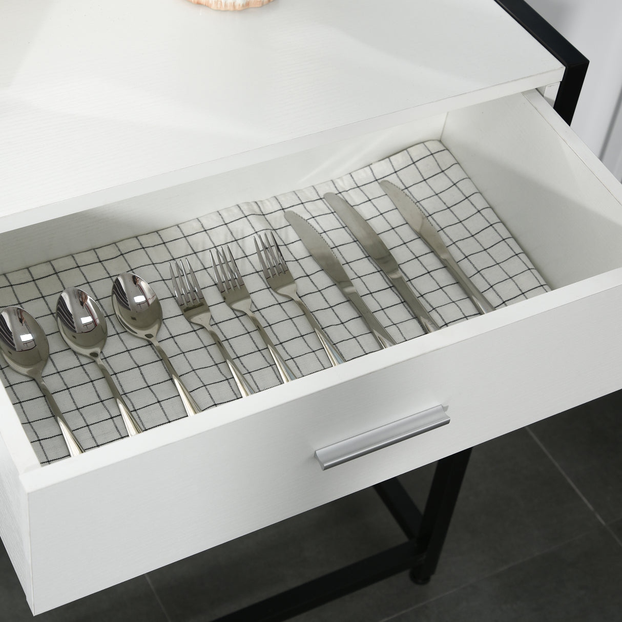 easycomfort easycomfort tavolo consolle per ingresso con 2 cassetti in legno bianco e metallo nero ean 8054144132648