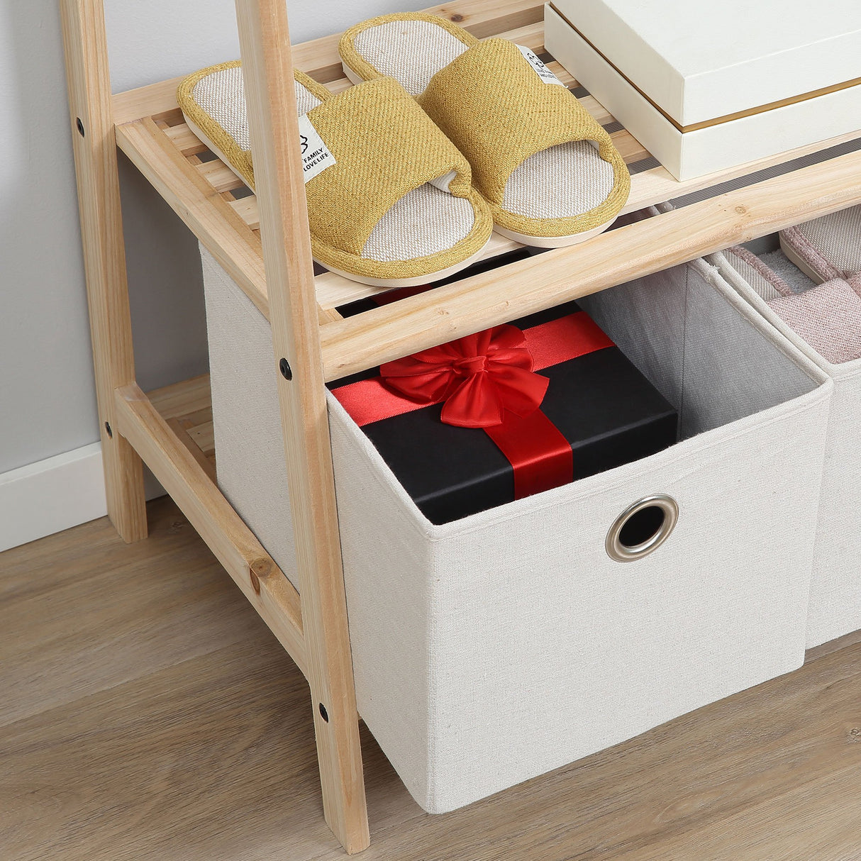 easycomfort easycomfort appendiabiti multifunzione per ingresso soggiorno e camera da letto legno naturale