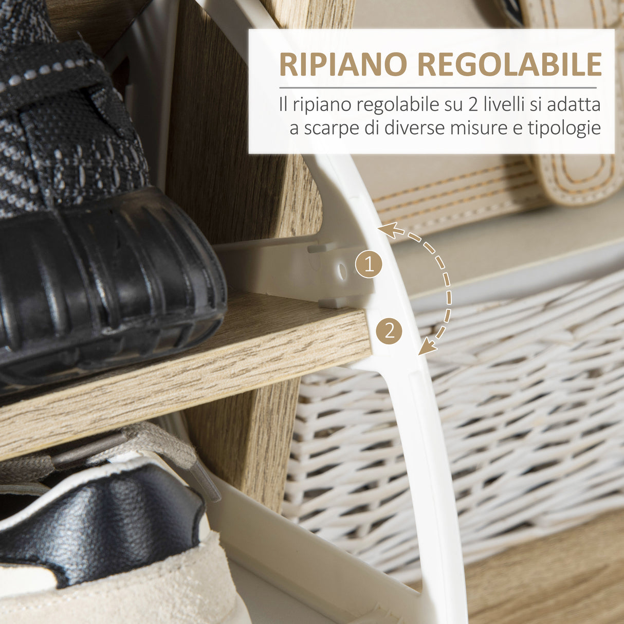 easycomfort easycomfort scarpiera salvaspazio per 8 paia di scarpe con 2 ante e armadietto 80x25 5x112 5cm grigio e bianco