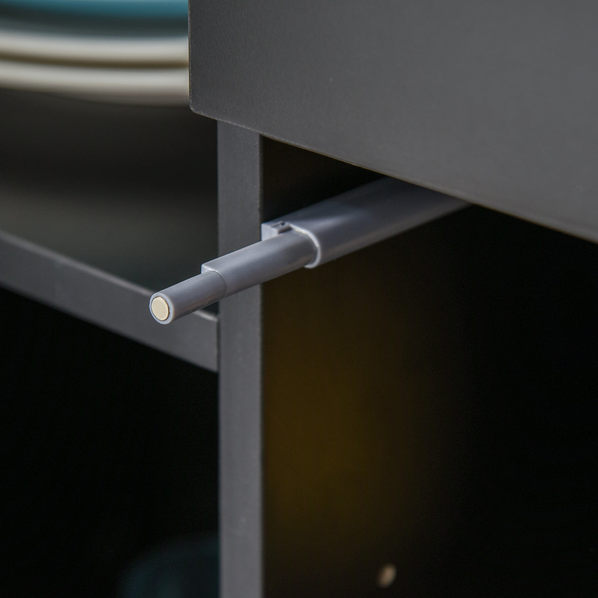 easycomfort easycomfort mobiletto multiuso per casa e ufficio con 2 cassetti e 2 armadietti apertura a pressione 79x36x74cm