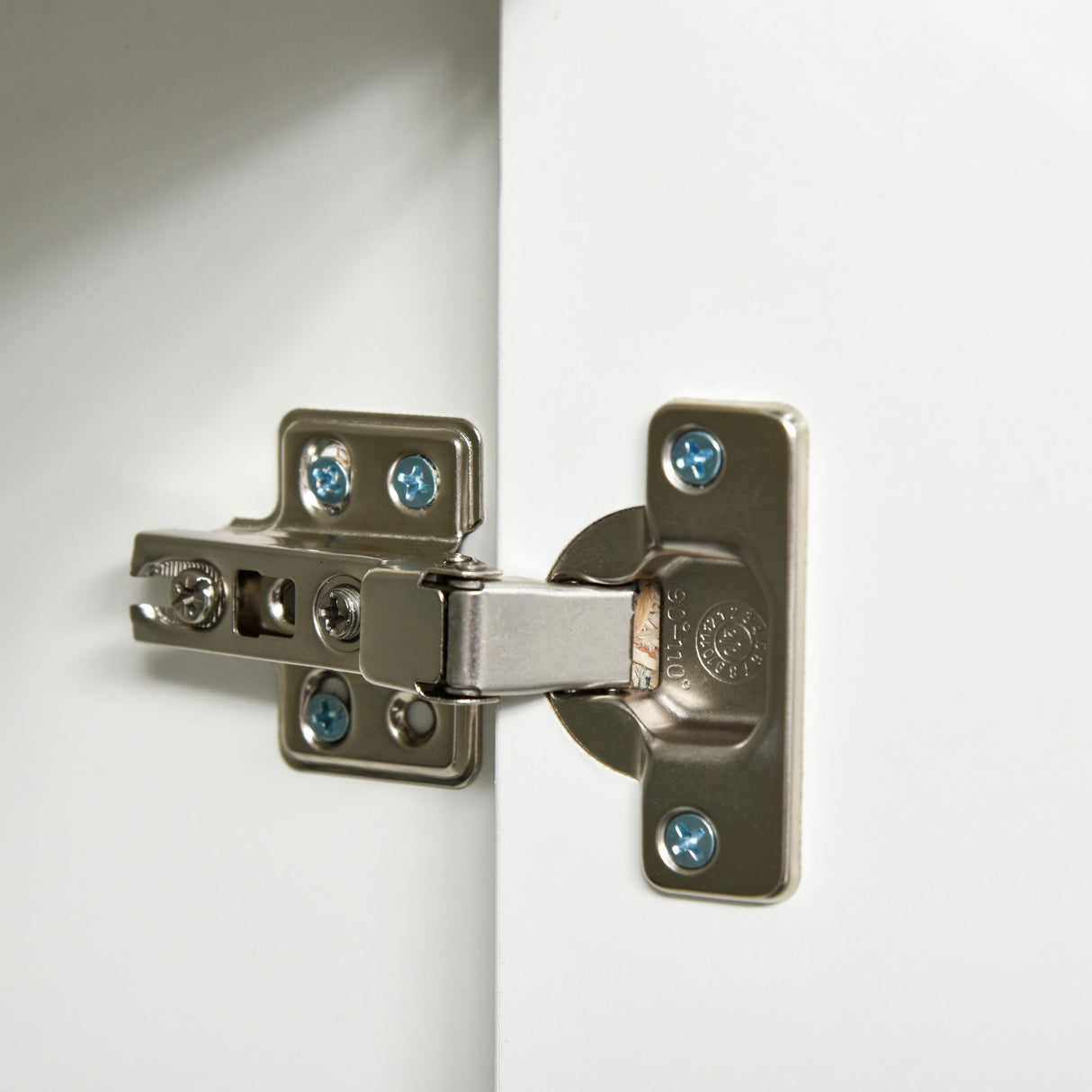 easycomfort easycomfort mobiletto multiuso in legno bianco con 2 cassetti e 2 armadietti con apertura a pressione 117x36x74 cm ean 8054111844659