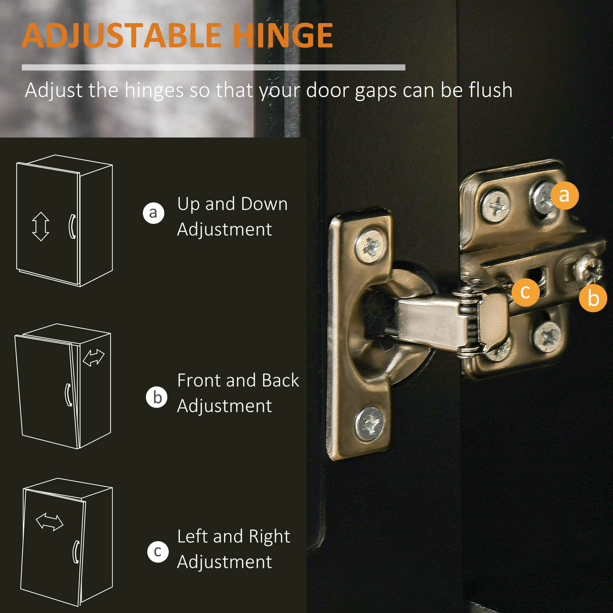 easycomfort easycomfort armadietto due ante con ripiano regolabile e spazi aperti in mdf e legno 80x40x94 3 cm nero