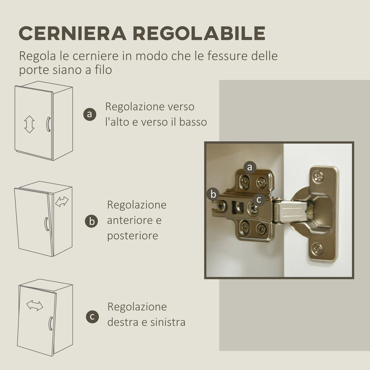 easycomfort easycomfort mobile multiuso con 2 armadietti a 2 livelli in truciolato ripiano regolabile 120x37x75cm bianco e color legno