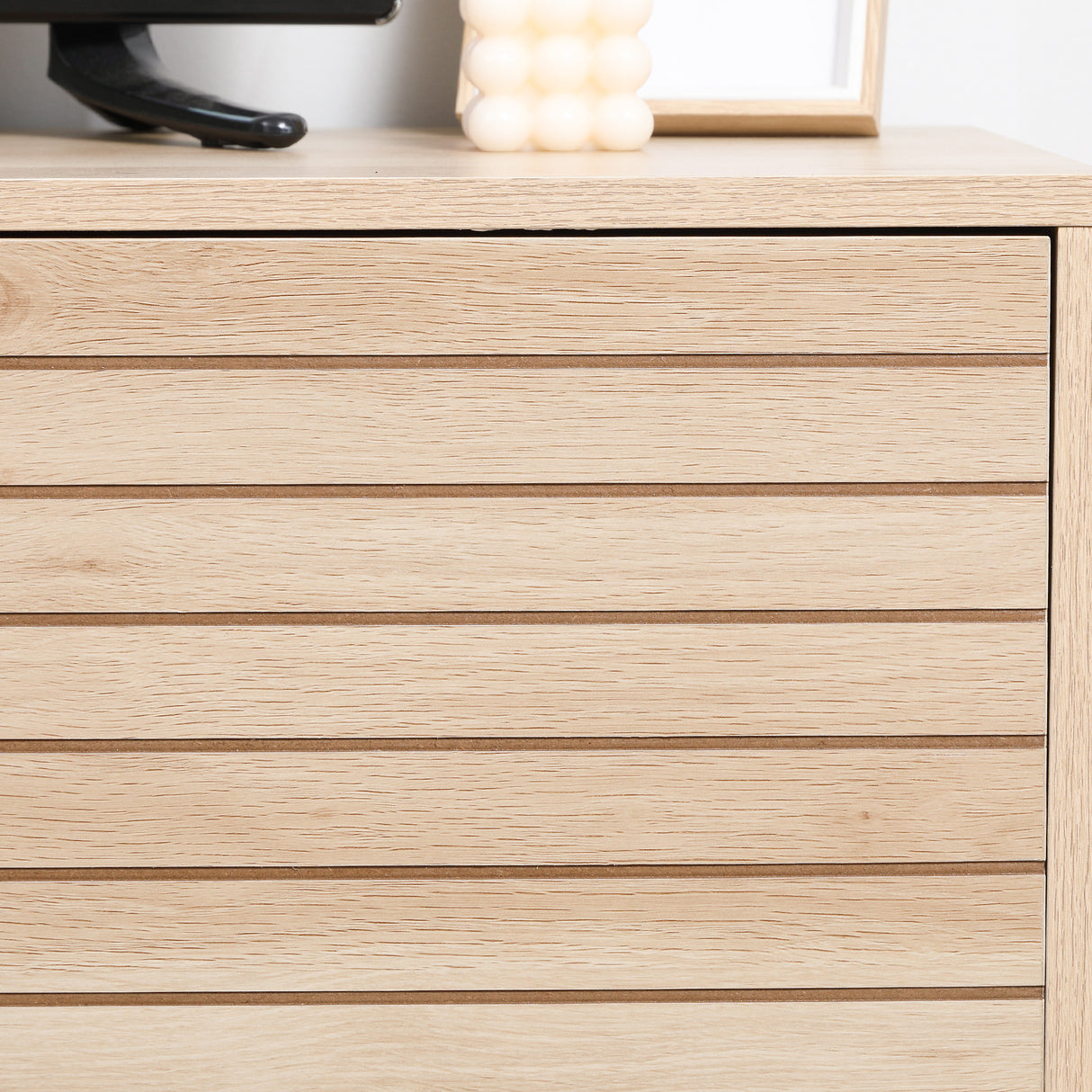 easycomfort easycomfort mobile tv moderno per tv max 60 in mdf e acciaio con 4 ripiani aperti e armadietto a 2 livelli 140x40x55 3 cm